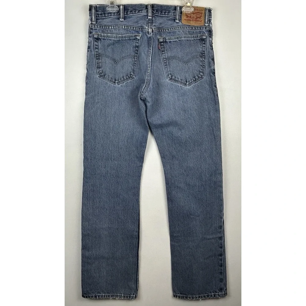 Vintage 90s Levis 517 Faded Stone Wash Boot Cut Distressed Jeans 34x34 Read